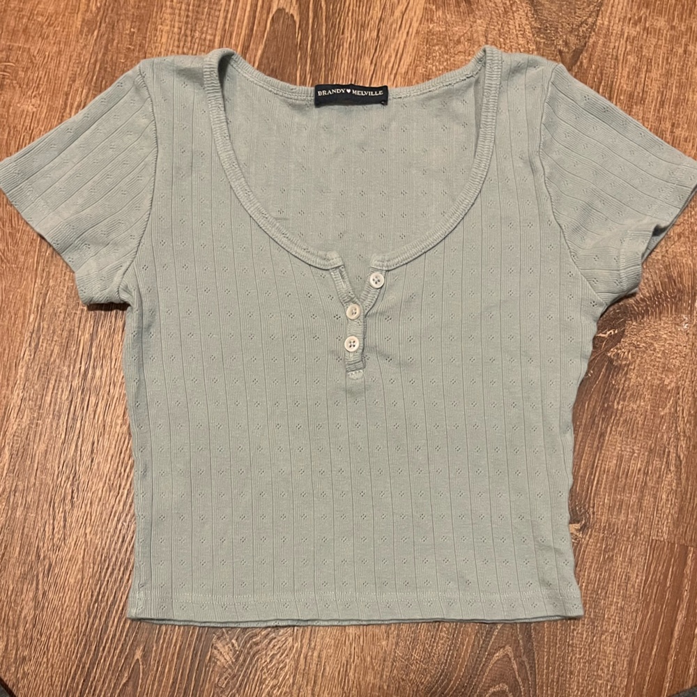 brandy melville zelly eyelet top